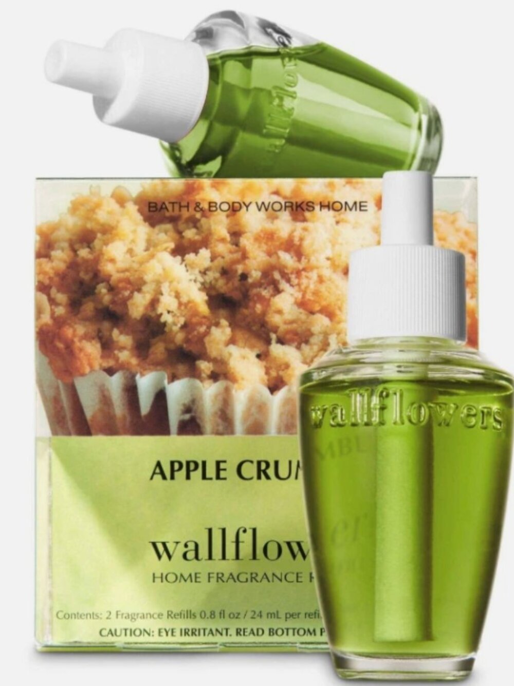 Bath and Body Works Wallflowers Apple Crumble Home Fragrance Refills 2 Pack‎